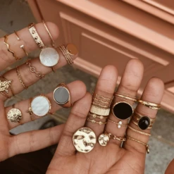 Bague DIANE -CHICHI CASTELNANGO Boutique 2BAGUE DIANE BIJOUX OR PLAQUE