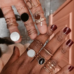 Bague DIANE -CHICHI CASTELNANGO Boutique 3BAGUE DIANE BIJOUX OR PLAQUE