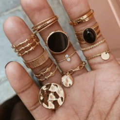 Bague PAMPA -CHICHI CASTELNANGO Boutique 3BAGUE PAMPA BIJOUX OR PLAQUE