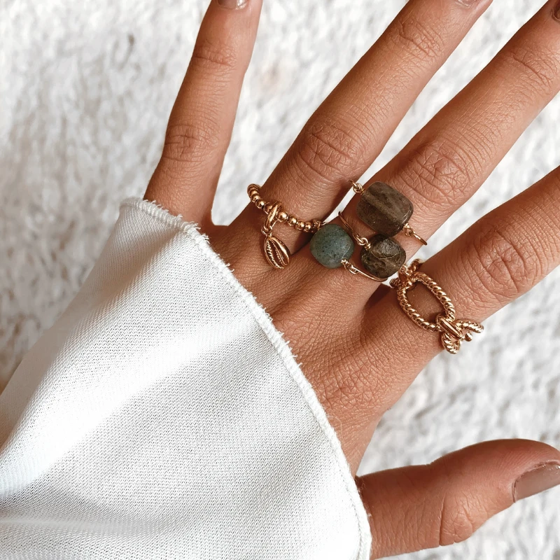 Bague BABOOSHKA | Labradorite Ronde 6 Bague BABOOSHKA | Labradorite Ronde – Image 4