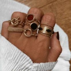 Bague BOBBIE | Agate Noire -CHICHI CASTELNANGO Boutique 4 24209663 8724 4a97 9cdd e89cfaa2f207