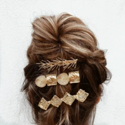 Barrette DOMITILLE -CHICHI CASTELNANGO Boutique 7BARRETTE DOMITILLE HAIRSTYLE BIJOUX OR PLAQUE