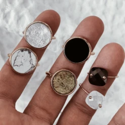 Bague MALOU - Riz Blanc -CHICHI CASTELNANGO Boutique BAGUE OR MALOU BLANC 9