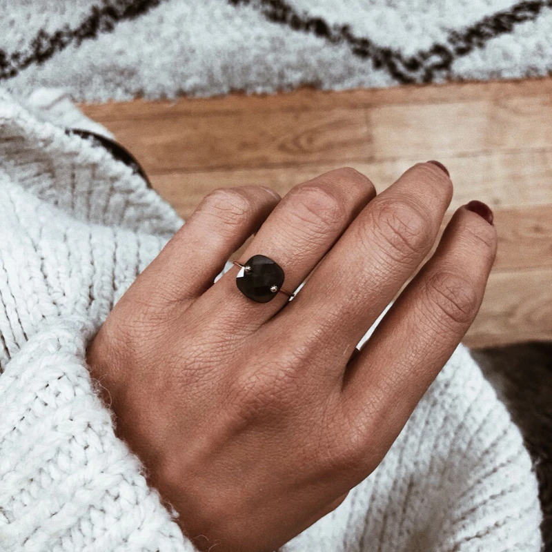 Bague MALOU - Noir 10 Bague MALOU - Noir – Image 8