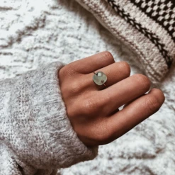 Bague MALOU - Bleu Pastel -CHICHI CASTELNANGO Boutique BAGUE OR MALOU PASTEL 4