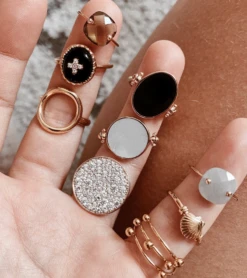 Bague BOGOTA -CHICHI CASTELNANGO Boutique BAGUE PLAQUE OR MEDAILLE STRASS BOGOTA 7