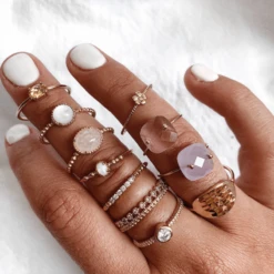 Bague MÉLINA -CHICHI CASTELNANGO Boutique BAGUE PLAQUE OR MELINA BIJOU FIN 7