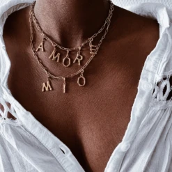 Collier ALPHA -CHICHI CASTELNANGO Boutique COLLIER DORE ALPHA 1