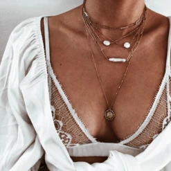 Sautoir CALISTA -CHICHI CASTELNANGO Boutique COLLIER DORE CALISTA 13