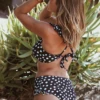 Maillot Culotte Taille Haute ANNE | Black & White -CHICHI CASTELNANGO Boutique MAILLOT ANNE POIS BLACKANDWHITE VOLANTS 13