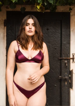 Tanga FRANCINE Prune -CHICHI CASTELNANGO Boutique TANGA FRANCINE PRUNE 2