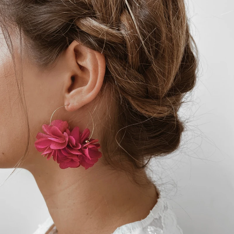 Boucles D'oreilles AIME | Framboise 4 Boucles D'oreilles AIME | Framboise – Image 2