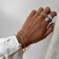 Bague HERMIONE -CHICHI CASTELNANGO Boutique bague pierre precieuse bleu femme symbolique