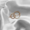 Barrette APOLLINE 1 Barrette APOLLINE -CHICHI CASTELNANGO Boutique barrette ronds anneaux dorees bijoux