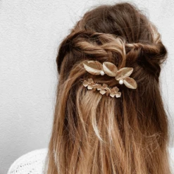 Barrette LEELOO -CHICHI CASTELNANGO Boutique bijou barrette or coiffure