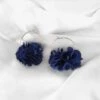 Boucles D'oreilles AIME - Bleu Paon -CHICHI CASTELNANGO Boutique bijoux boucle doreille fleurs dorees bleue or mode