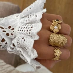 Bague VANUATU 9 Bague VANUATU -CHICHI CASTELNANGO Boutique bijoux doree bague tendance