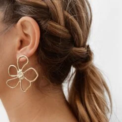 Boucles D'oreilles LOISE 5 Boucles D'oreilles LOISE -CHICHI CASTELNANGO Boutique boucles oreilles doree or fleurs tendance acier inoxydable 24f02e87 d400 4d3a 931a 137c60e58a14
