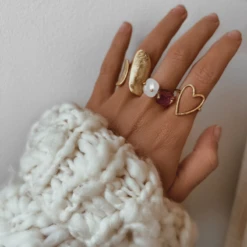 Bague MALOU - Riz Blanc -CHICHI CASTELNANGO Boutique bracelet pas cher collier femme boucles d oreilles bijoux collier des bijoux abb907b5 12a4 4a34 86d9 7612ce4c0ac3