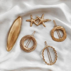 Barrette MONA -CHICHI CASTELNANGO Boutique jolies barrettes femme dore gold barette barretes ca8f1978 06e2 4572 8ead c042a5951943