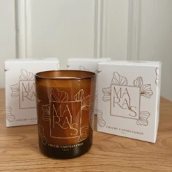 Bougie Parfumée | Marais -CHICHI CASTELNANGO Boutique maison accessoire decoration bougie or dore femme