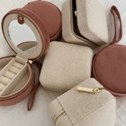 Boîte à Bijoux De Voyage | Terracotta 10 Boîte à Bijoux De Voyage | Terracotta -CHICHI CASTELNANGO Boutique petite boite bijou velours